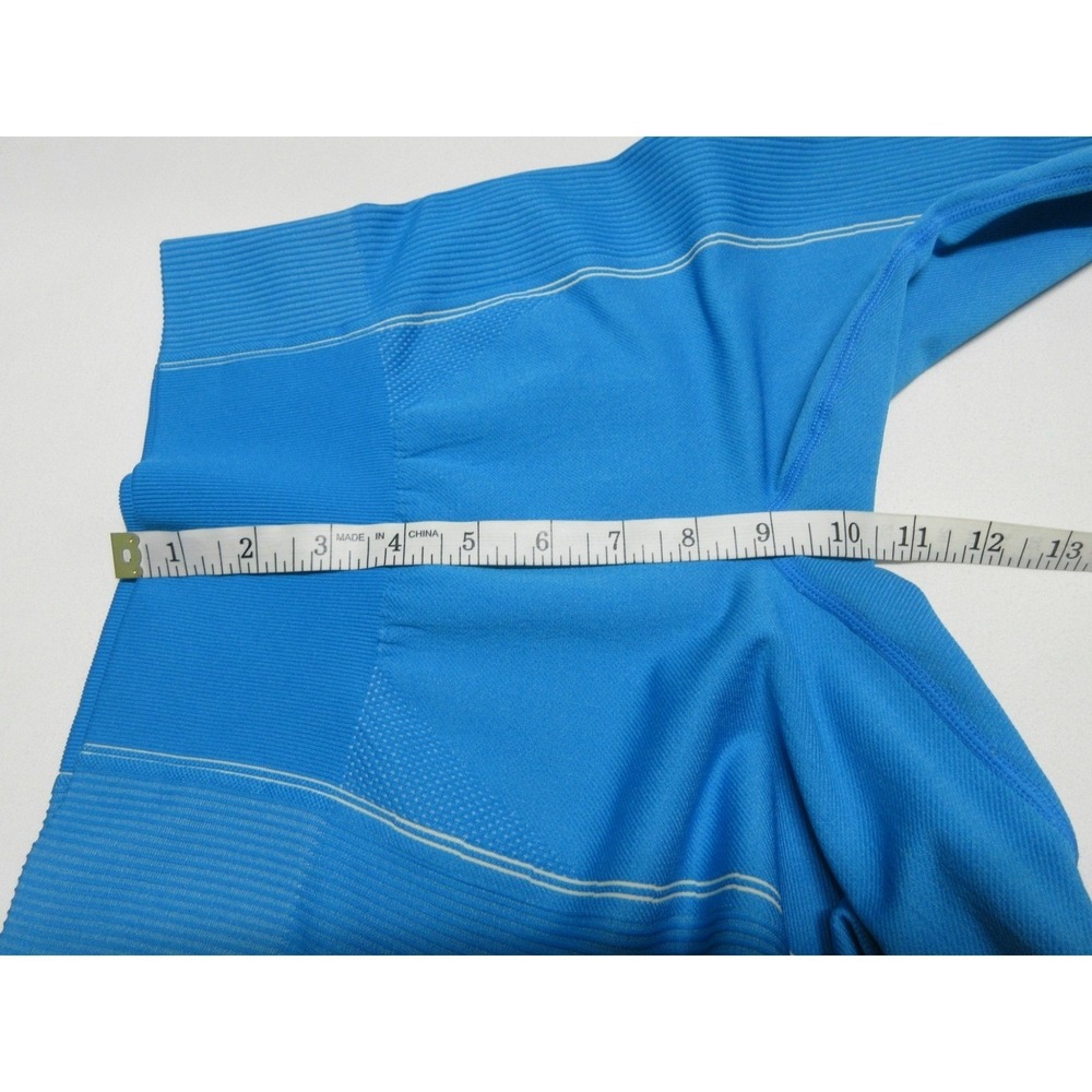 Seamless Compression Workout Leggings Women's Size XS/S‎ Blue Stretch Athletic - Picture 12 of 13